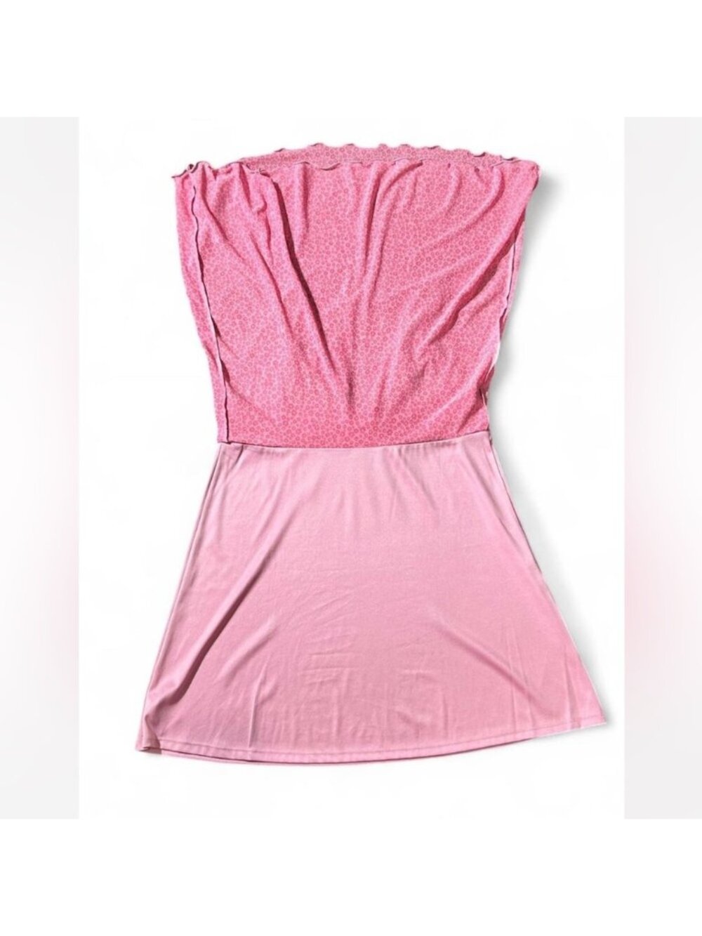 Babydoll Mini Mesh Dress in Pink - Picture 3 of 6